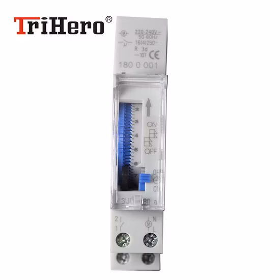 Sul180A Daily Program Timer 1 Channel Analogue 24 Hour Mechanical Time Switch for Time and Light Control