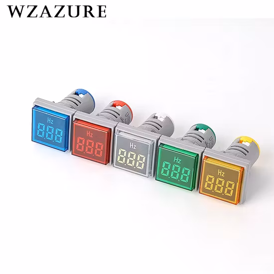 22mm Digital Therometer Temperature LED Lamp Round Light Indicator