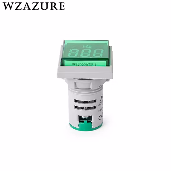 22mm Digital Therometer Temperature LED Lamp Round Light Indicator