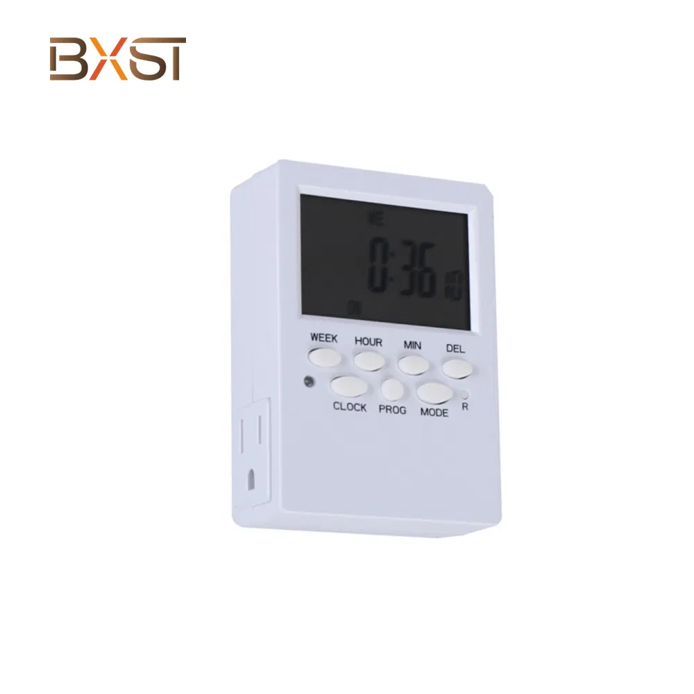 Bx-T066-Us Temporizador digital semanal com bateria removível de reserva