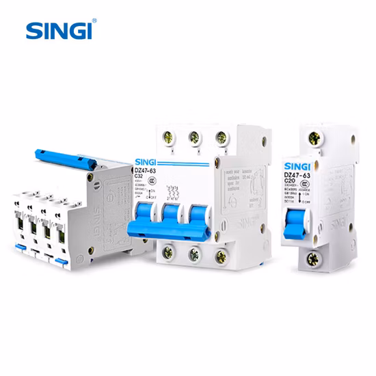 Sc65le-63 4p Singi elétrico de baixa tensão MCB RCBO disjuntor miniatura