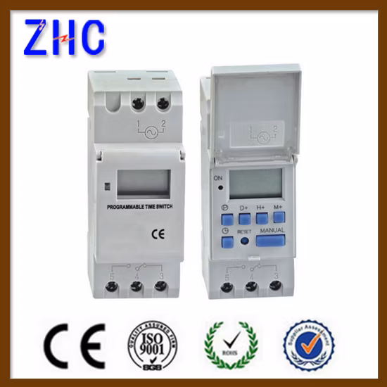 LCD Digital Trilho DIN Ahc15A 180-250V Timer Timer Switch